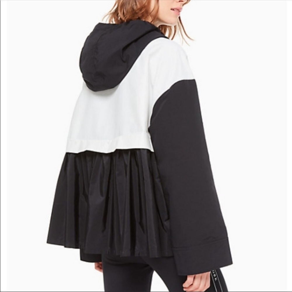 Kate Spade Colorblock Mixed Media Anorak Jacket - Picture 2 of 8